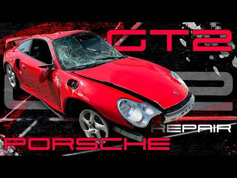 Restoring a Completely Destroyed Porsche GT2. Восстановили уничтоженный Porsche GT2