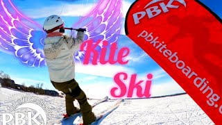 🇨🇦 SNOW KITING Lessons Ontario 😀 Beginner Kite Skiing School Kite Surfing on Snow Lake Simcoe Canada