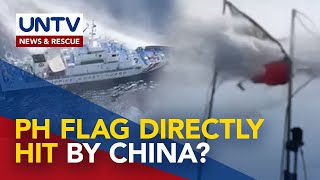 DFA to study if China’s water cannon directly hitting PH flag constitutes ground for protest