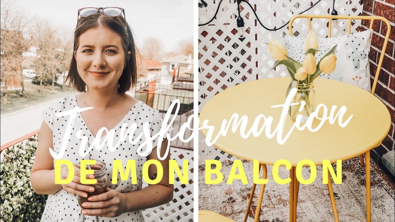 TRANSFORMATION DE MON BALCON AVANT/APRÈS | Petit balcon d'appartement, boho chic