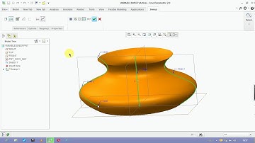 Creo parametric tutorial video l variable section sweep l