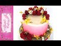Strawberry rose cake tutorial