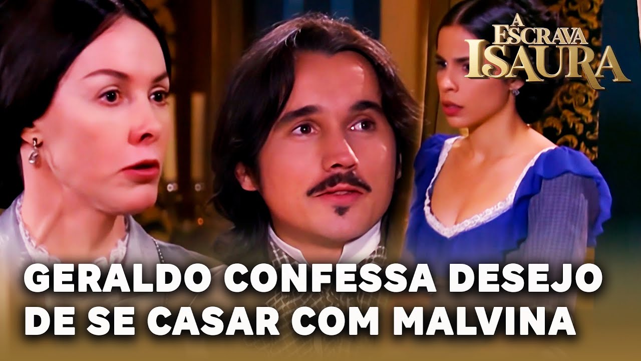 A ESCRAVA ISAURA: Geraldo confessa à mãe que ama Malvina e deseja se casar com ela