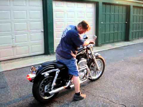 harley davidson burnout FAIL!! sportster