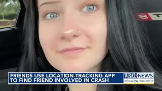 Friends use location-tracking app to find friend involved in Harnett County crash