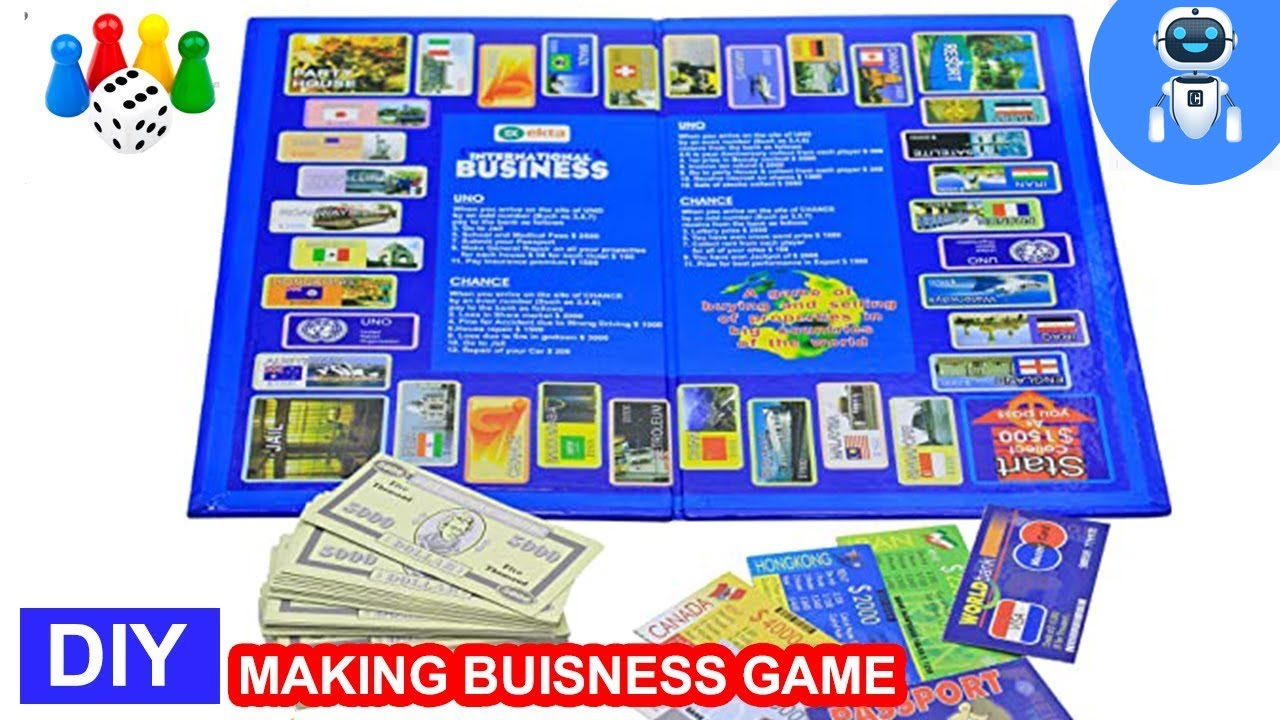 How to make BUISNESS | Monopoly board game at home with (templates ...