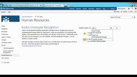 Real-world Apps for SharePoint 2013 - Kudos (Part 1)