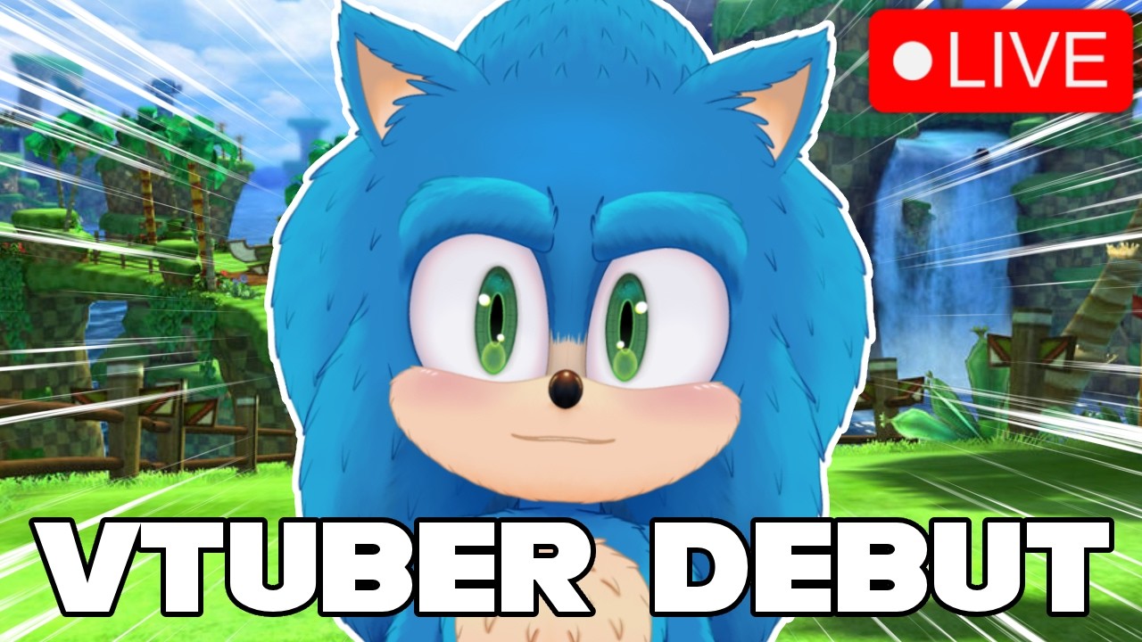 MOVIE SONIC'S NEW VTUBER MODEL DEBUT LIVESTREAM!!