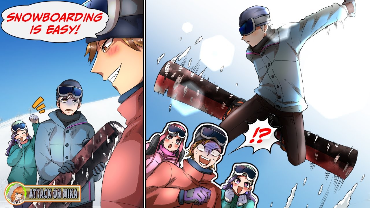 The school bully invited me snowboarding just to show off... [Manga dub]