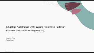 Exadata Database Service on Exascale - Automatic Failover