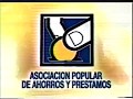 Publicidad tv dominicana  asociacion popular de ahorros y prestamos 1998