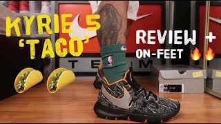 kyrie 5 taco on feet