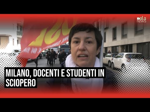 Video Milano, docenti e studenti in sciopero. Vogliono una scuola finalizzata al mondo del lavoro