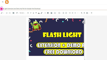 Flash Light Extension and Demo Aia File for Kodular free
