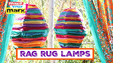 How to: Recycled Rag Rug Lamps
