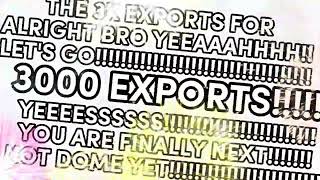 WE HAVE REACHED FOR ALRIGHT BRO TO 3000 EXPORTS SUPER MILESTONE!!!!!!!!!!!!!!!!!!!!!!!!!!!!!!!!!!!!!