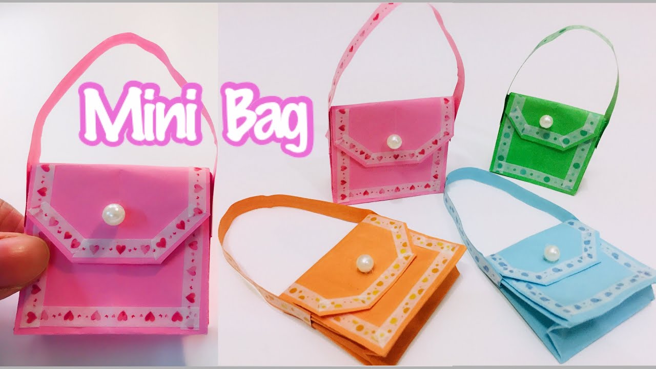 DIY Mini Bag / Mini Paper Bag / Very Easy YouTube