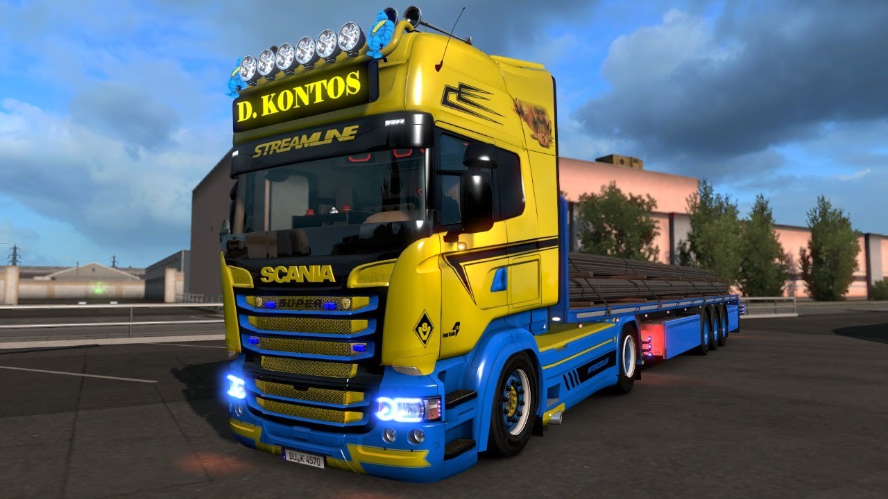 Scania R D Scania R D. KONTOS Euro Truck Simulator 2 PROMODS 2.45 LIVE - YouTube