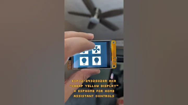 The ESP32 "Cheap Yellow Display" makes for a great Home Assistant controller #esphome #homeassistant