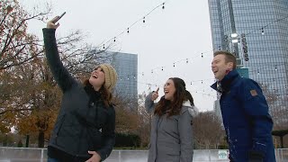 Skating At Devon Ice Rink With News 9