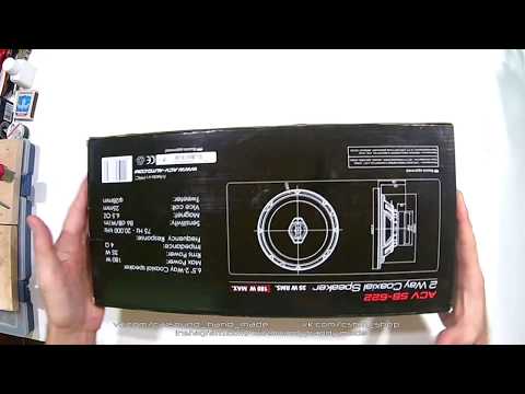 Обзор коаксиальной акустической системы ACV SB 622 Отзыв Прослушивание