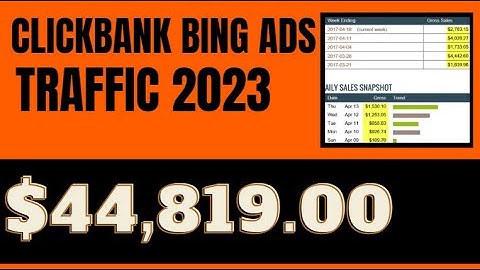 Clickbank Bing Ads Traffic For Beginners 2023 - $1,000 Per Day Tutorial (No Website Needed)