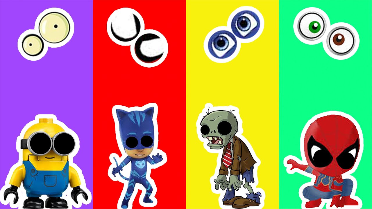 Wrong eyes👀 Vlad and Minions and Zombie , Batman and Spider Man - DAME TU COSITA Wrong Head