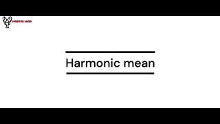 Harmonic mean