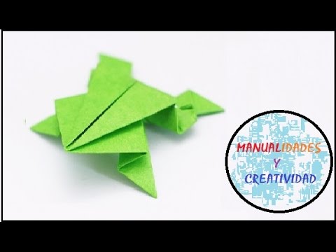 Rana De Papel Como Hacer Una Rana Saltarina Origami Papiroflexia