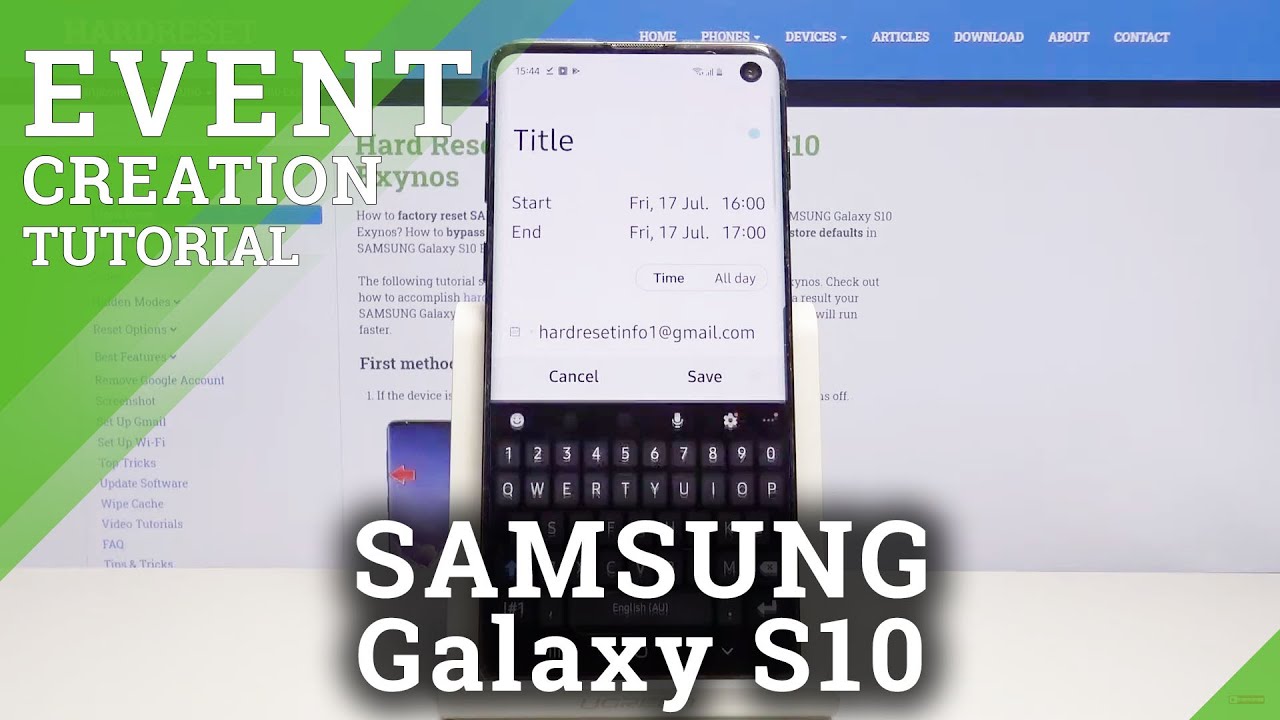 How To Add Event To Calendar On Samsung Galaxy S10 Calendar Options