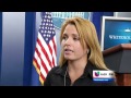 Periodistas cubanos en la rueda de prensa de la Casa Blanca