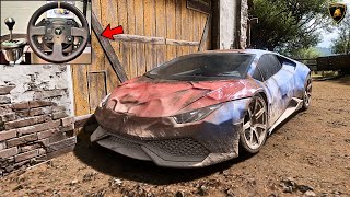 Rebuilding a Abandoned Lamborghini Huracán in Forza Horizon 5 | Thrustmaster TX Gameplay