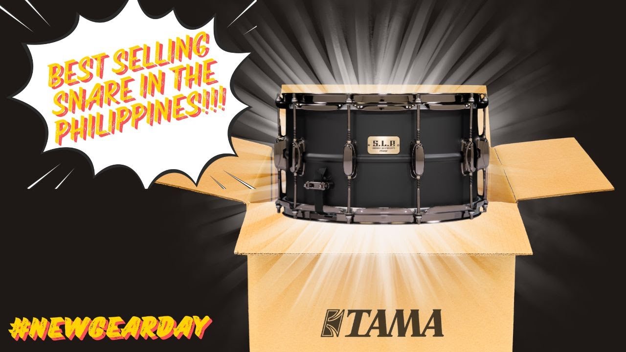 TAMA SLP BIG BLACK 14x8 SNARE (Review and Soundcheck) - YouTube