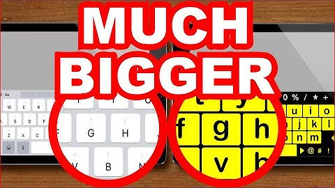 BIG KEYS Large Print iPad Keyboard low vision visual impairment app