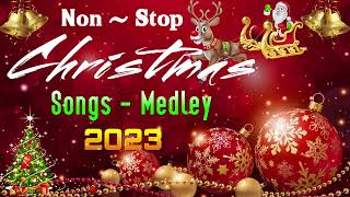 Non Stop Christmas Songs Medley ❄ Christmas Non Stop Songs 2023