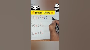 Square Tricks ll 🤪 #maths #mathstricks #trending #viralshort #viralvideo #ytshorts #basic