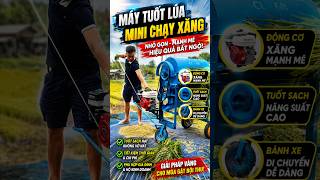 Máy Tuốt Lúa Mini Cl68 Có Bánh Xe Kéo #maytuotluamini #maytuotluacl68 #mayphutluamini