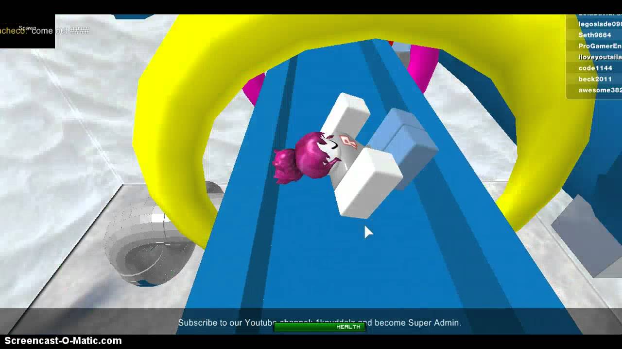 roblox slide down a toilet