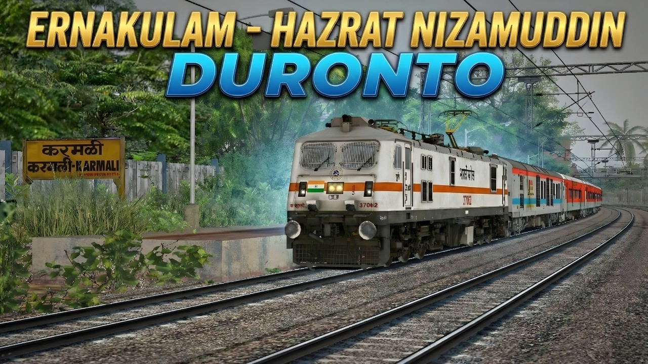 First Run on Konkan Coastal Link Route 🔥 12283 Duronto Express Full Journey | MSTS New Route Live