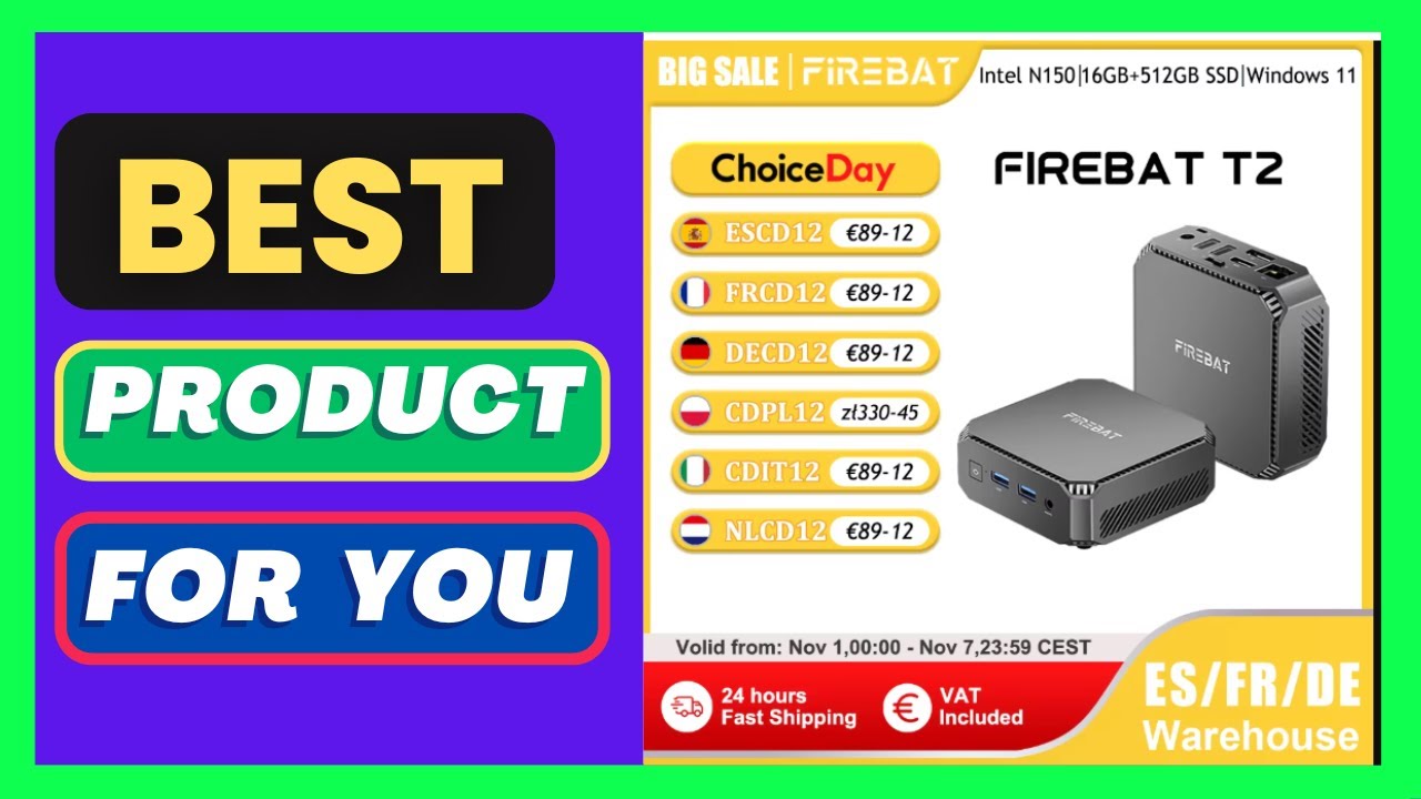 【新品】 ミニPC FIREBAT T2 N150 16GB/SSD:512GB 新品】 ミニPC FIREBAT T2 N150 16GB/SSD:512GB FIREBAT Mini PC