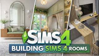The Sims 4 Speed Build | Cozy Aesthetic Rooms Ideas (Entryway, Bedroom Nook &amp; Modern Kitchen) ✨