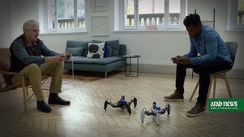 A real robot fighting enemies in a virtual world