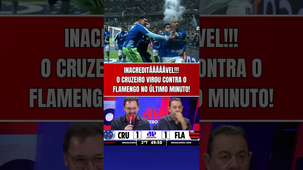 QUE LOUCURA! FLAMENGO LEVA A VIRADA DO CRUZEIRO NO ÚLTIMO MINUTO!!! MATHEUS PEREIRA FEZ O GOL!