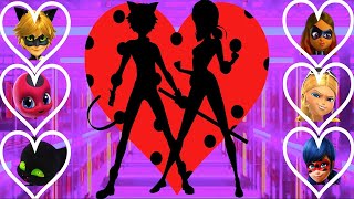 Wrong Love Adrien and Marinette Wedding Ladybug and Cat noir wrong heads puzzle