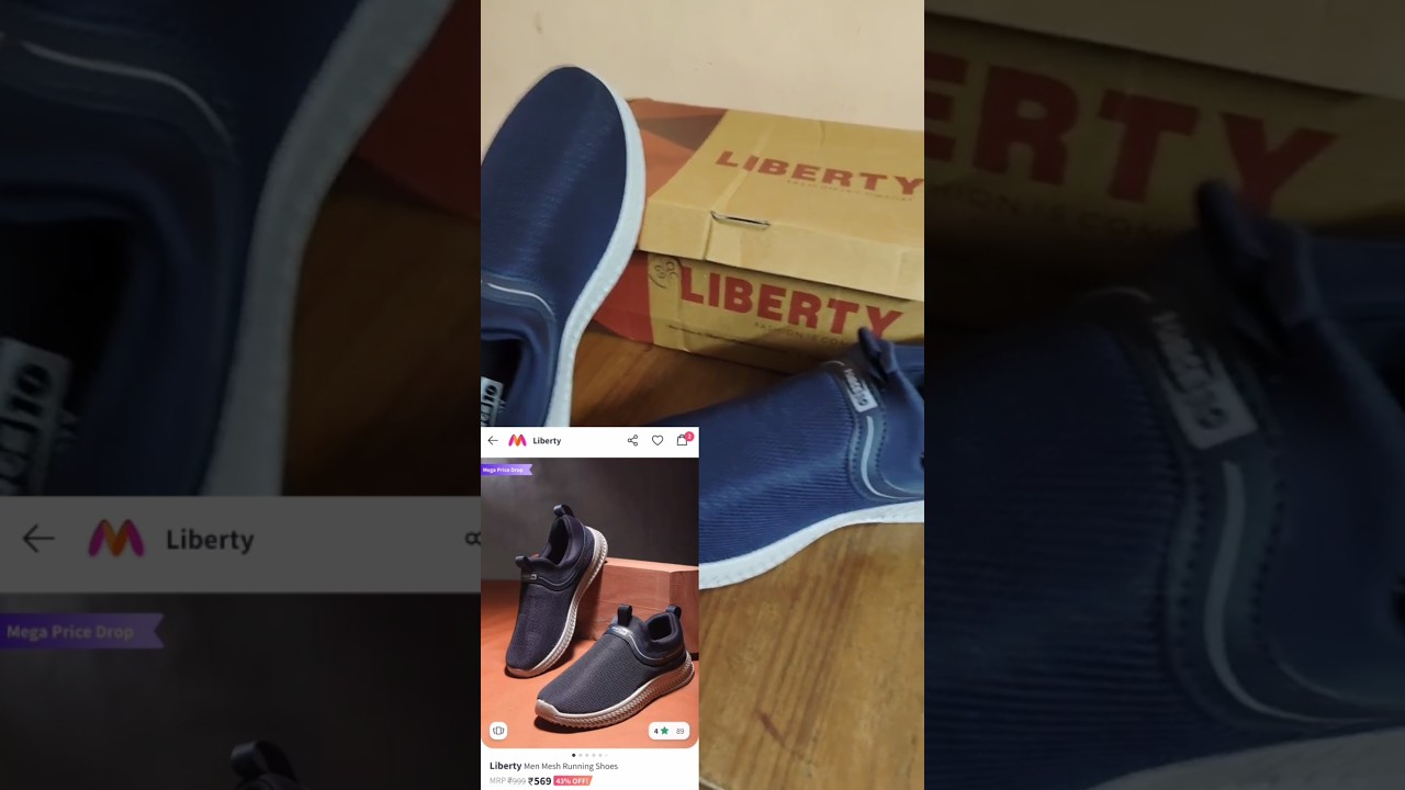 Liberty Force 10 ₹569 ONLY 😱 slip on Men's shoes | Myntra 14 day return policy LINK in description