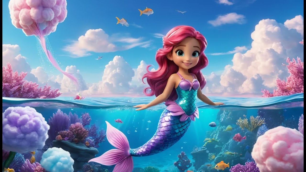 Mermaid Mia’s Cotton Candy Castle | Sweet Ocean Adventure Song for Kids | Cotton Candy Fun Rhyme
