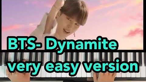 BTS(방탄소년단) - Dynamite (piano cover) 세계 최강 쉬운 버전(easy piano)