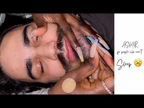 ASMR Extremely Tingly Beard Scratching with nails