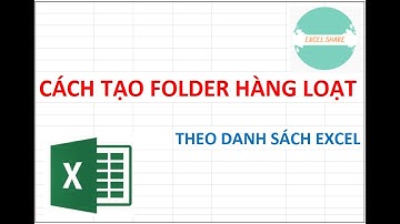 Cách tạo folder hàng loạt || Create folder with Excel list