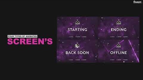 Animation for Streamers - animated twitch overlays transition stream starting ending